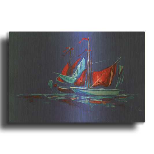 'Port and Starboard' By Kamdon Kreations Gold Metal Wall Art