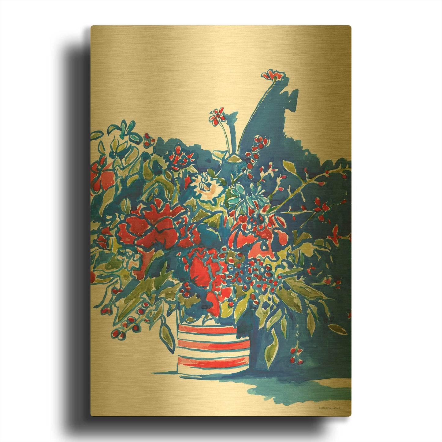 'Independence Celebration' By Kamdon Kreations Gold Metal Wall Art
