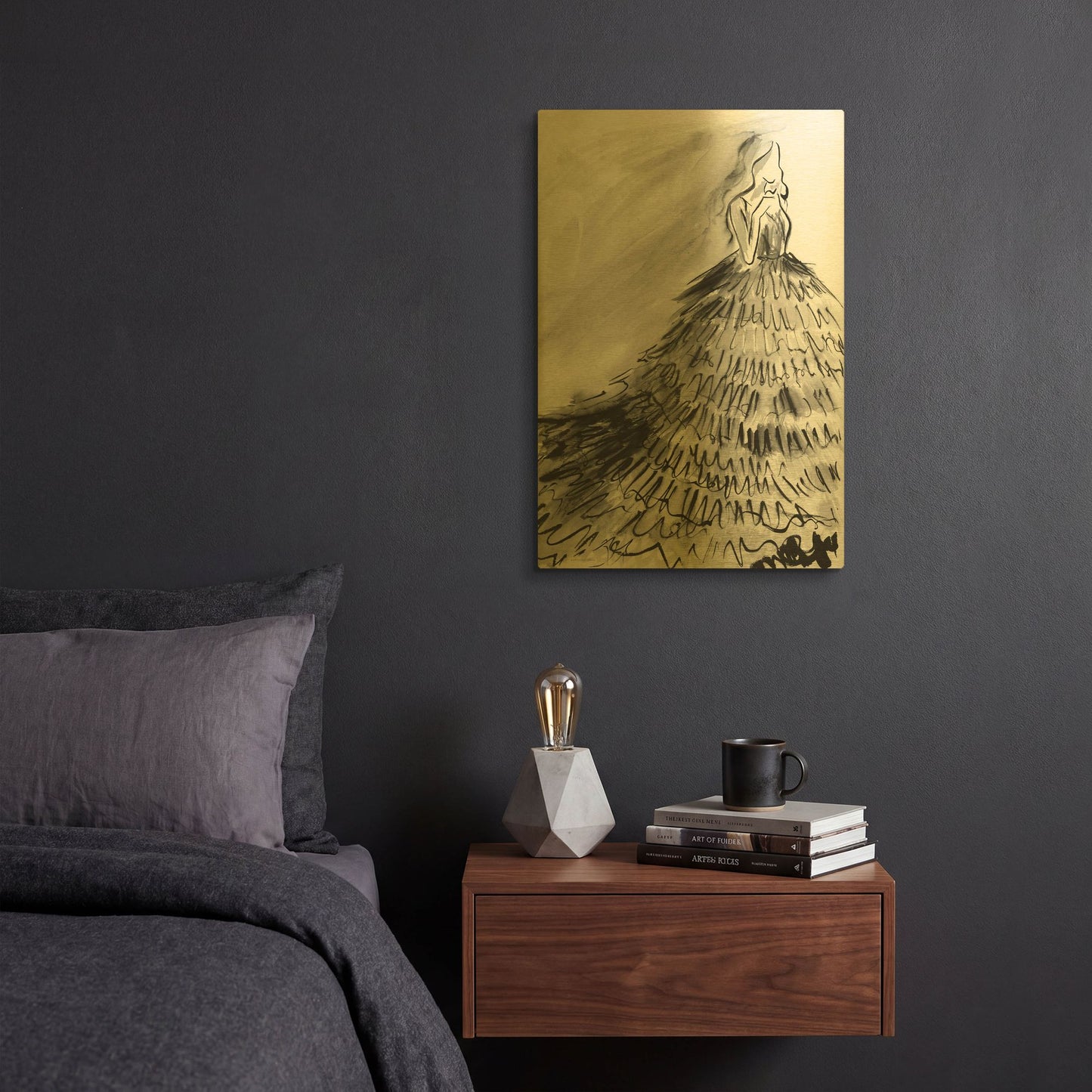 'At a Glance' By Kamdon Kreations Gold Metal Wall Art
