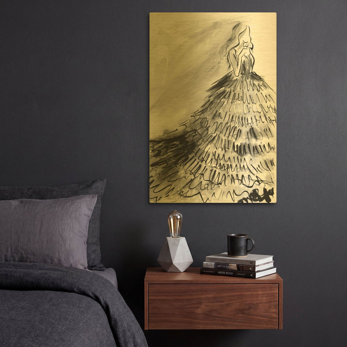 'At a Glance' By Kamdon Kreations Gold Metal Wall Art