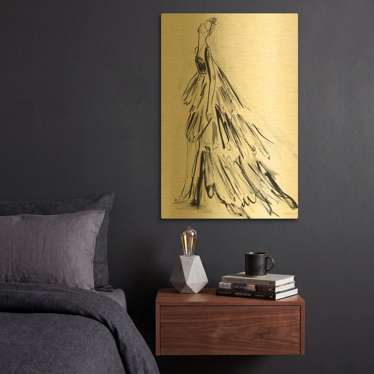 'I Have Nothing to Wear' By Kamdon Kreations Gold Metal Wall Art