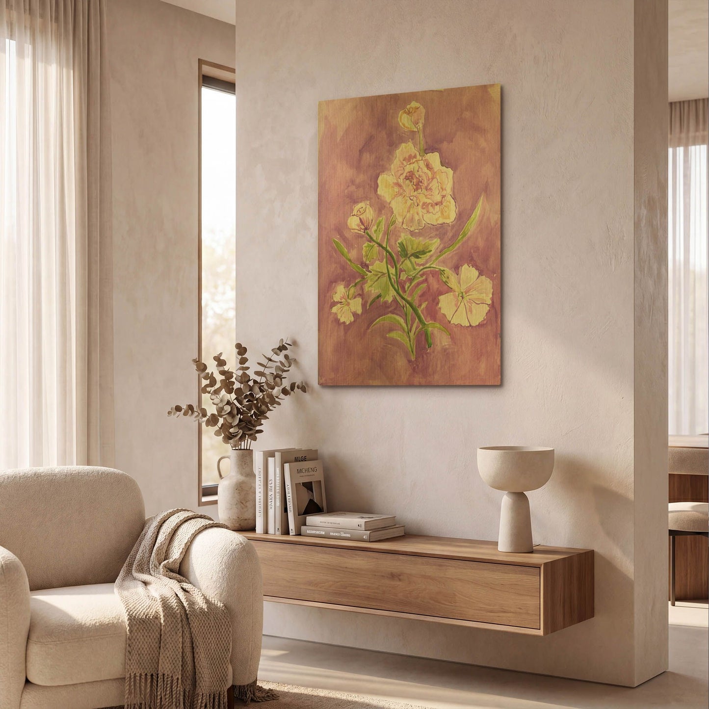 'Four Sisters and Their Mother' By Kamdon Kreations Gold Metal Wall Art