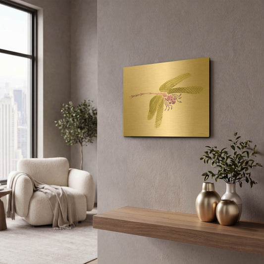'Dragon Lady' By Kamdon Kreations Gold Metal Wall Art