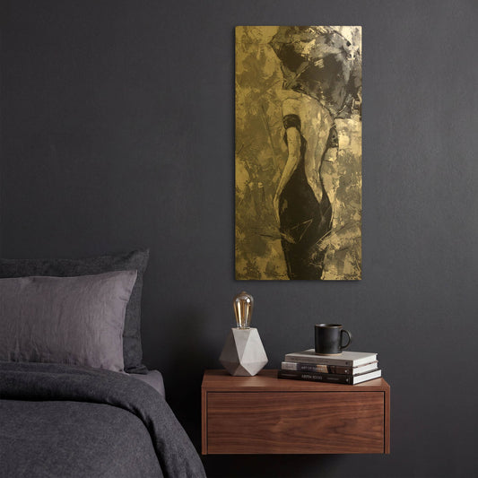 'Stranger' By Alexander Gunin Gold Metal Wall Art