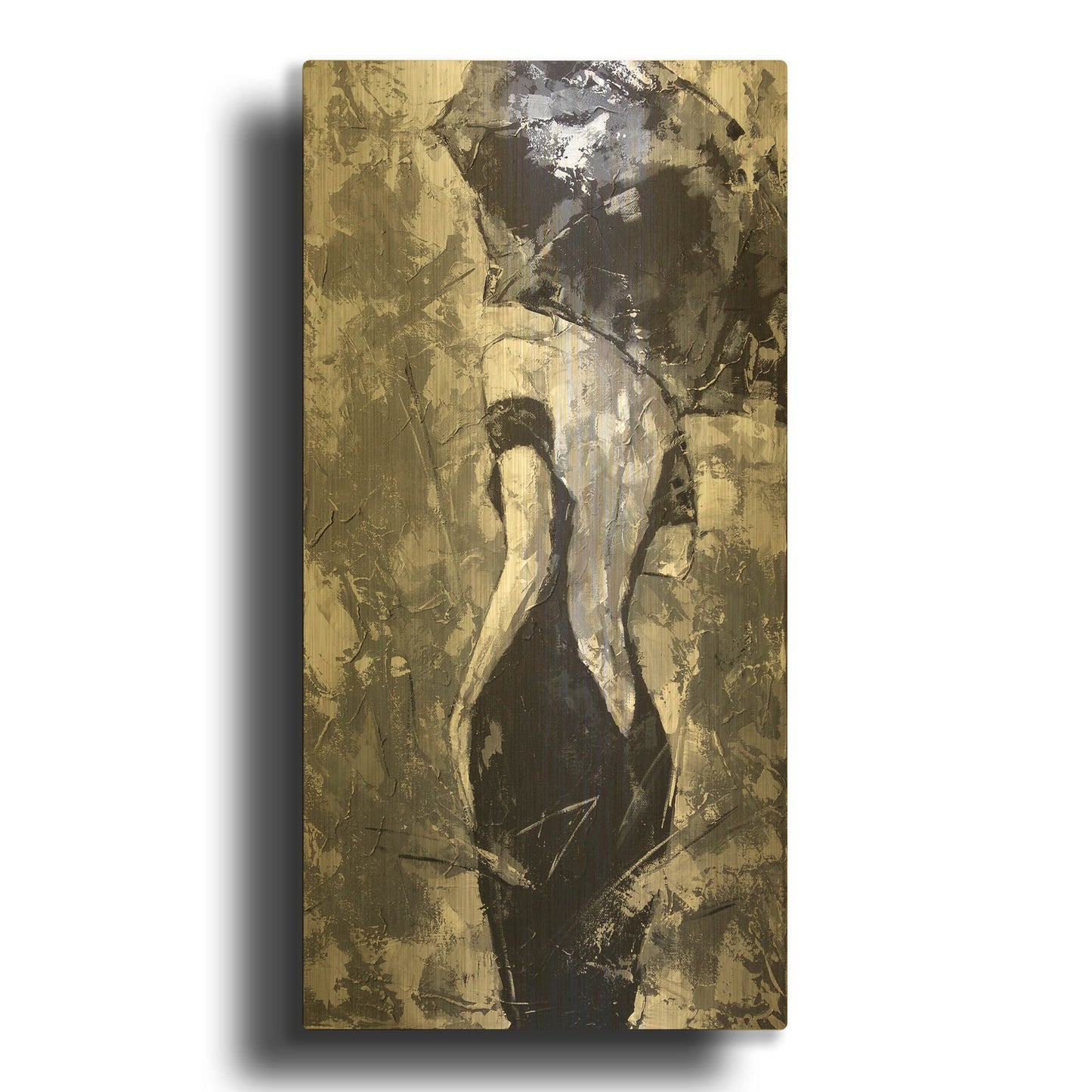 'Stranger' By Alexander Gunin Gold Metal Wall Art