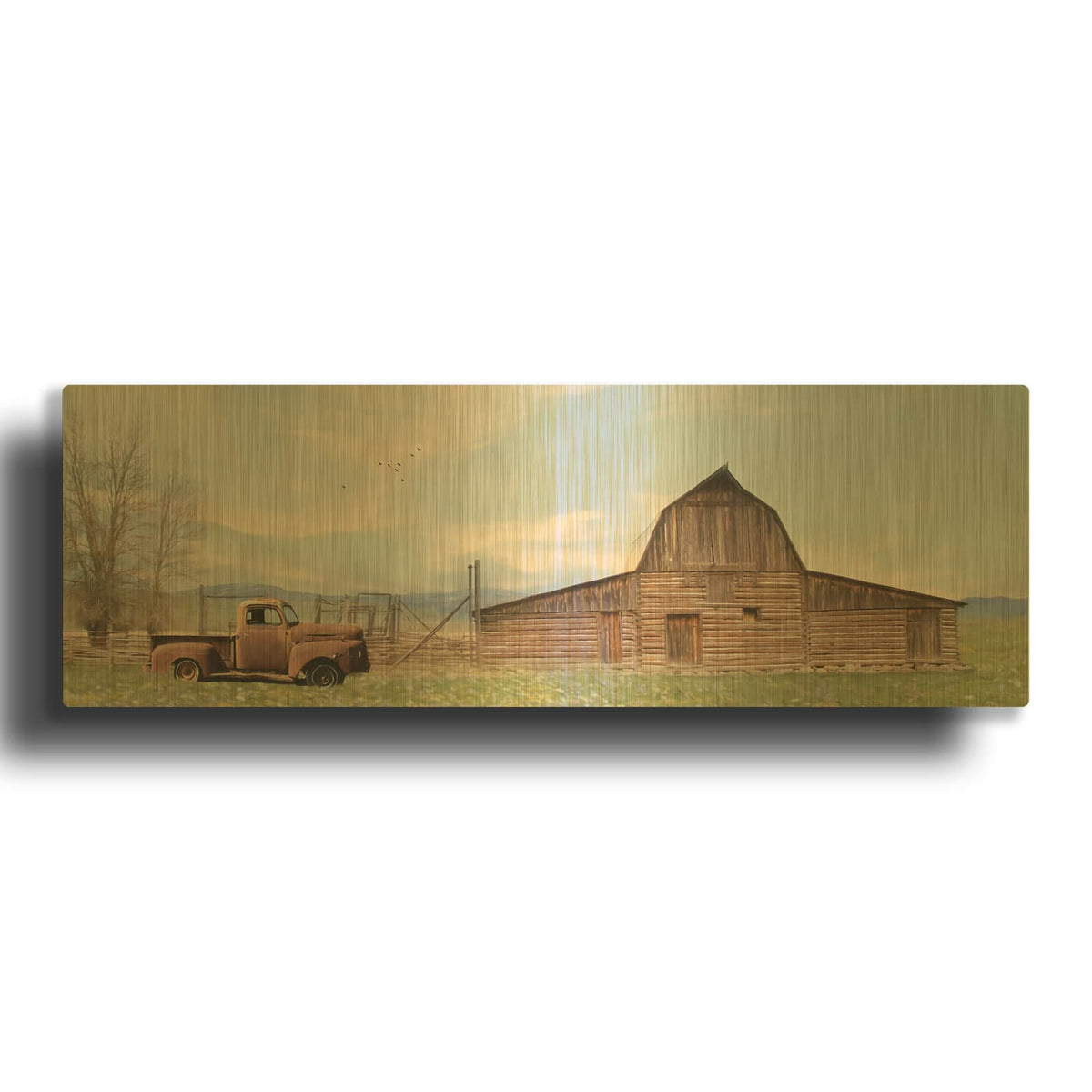 'Once Upon a Time I' By Lori Deiter Gold Metal Wall Art