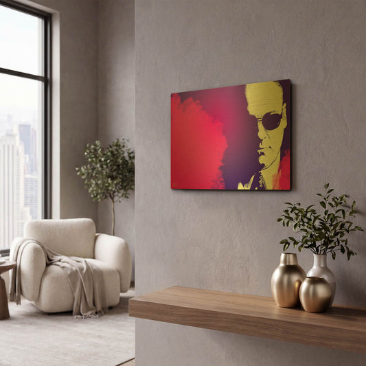 'JGandolfini' By Giuseppe Cristiano Gold Metal Wall Art