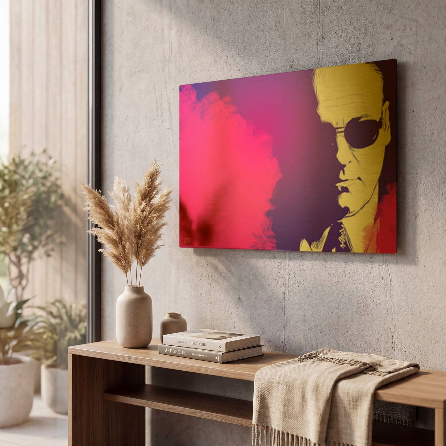 'JGandolfini' By Giuseppe Cristiano Gold Metal Wall Art