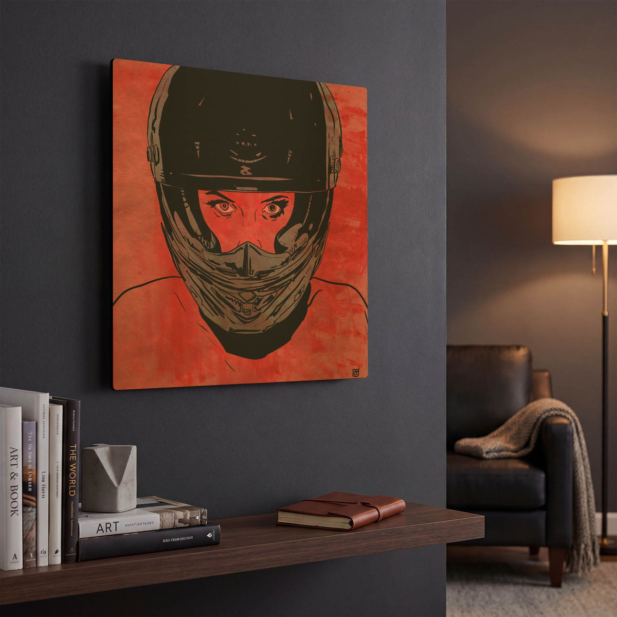 'Ride' By Giuseppe Cristiano Gold Metal Wall Art