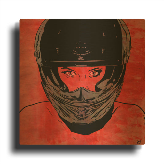 'Ride' By Giuseppe Cristiano Gold Metal Wall Art