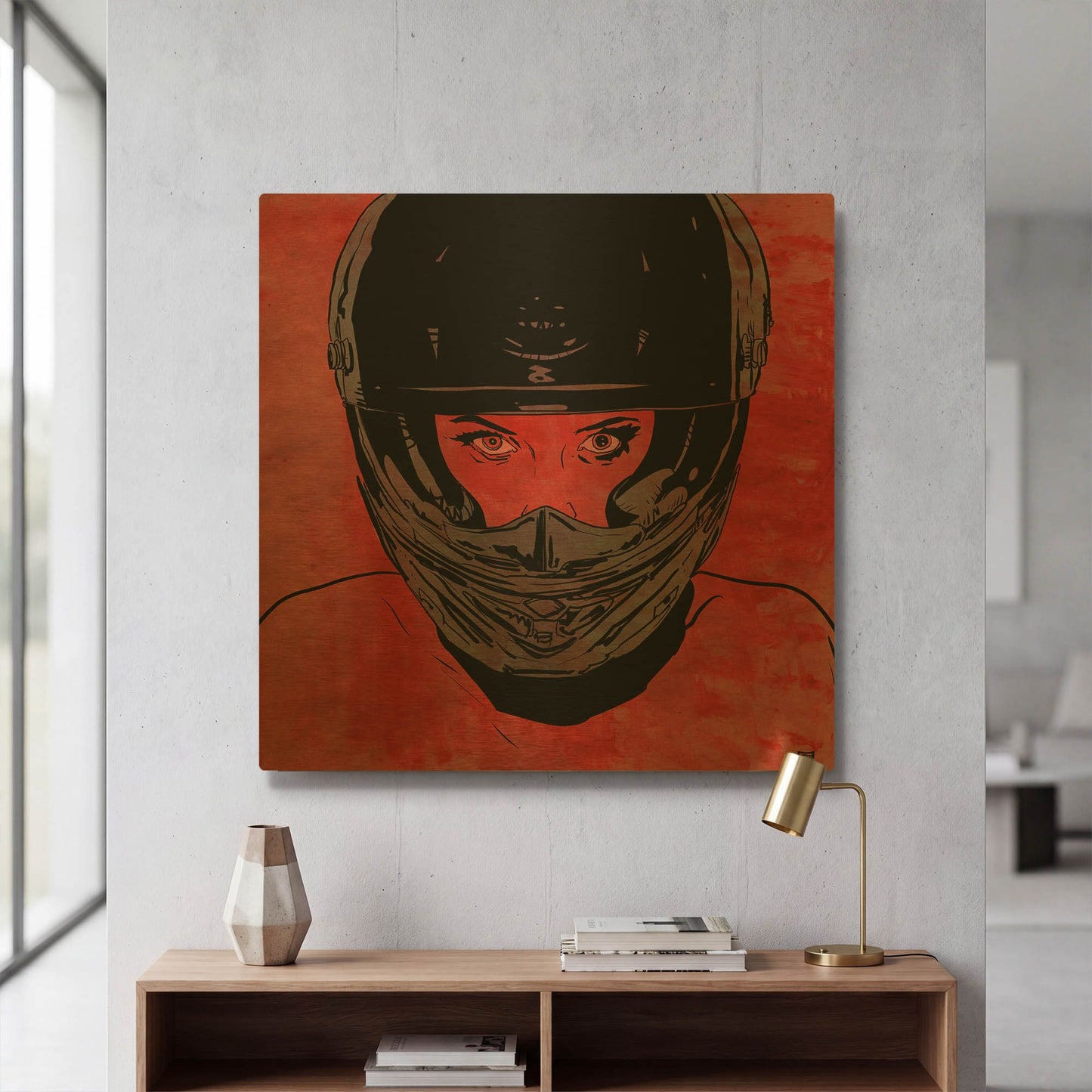 'Ride' By Giuseppe Cristiano Gold Metal Wall Art