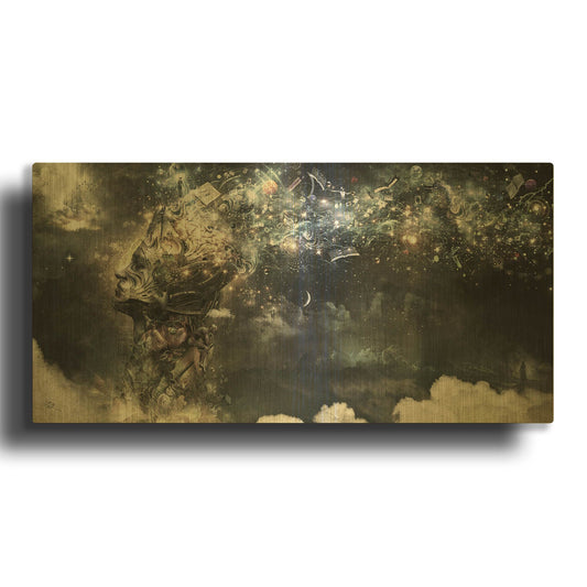 'Coma' By Cameron Gray Gold Metal Wall Art