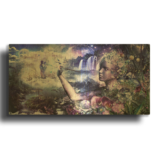 'The Painter' By Cameron Gray Gold Metal Wall Art