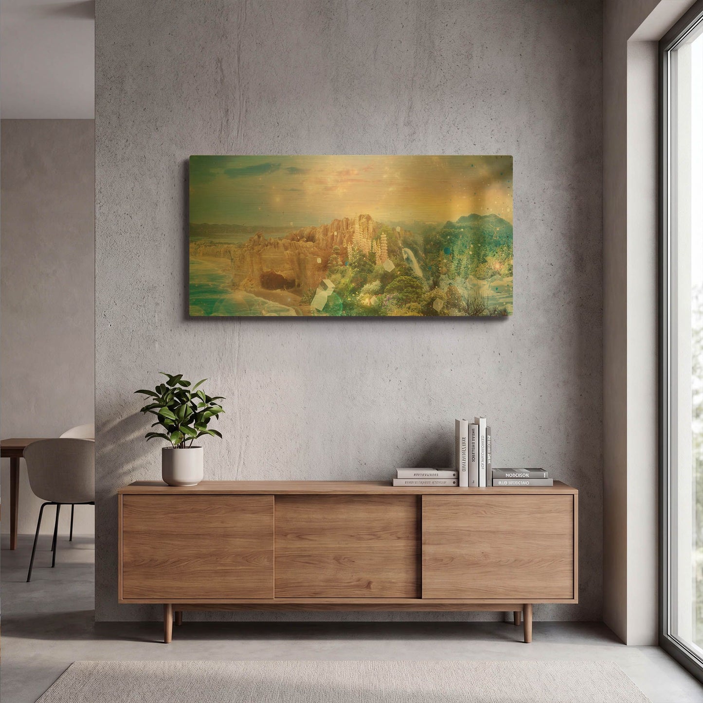 'Press Start' By Mario Sanchez Nevado Gold Metal Wall Art