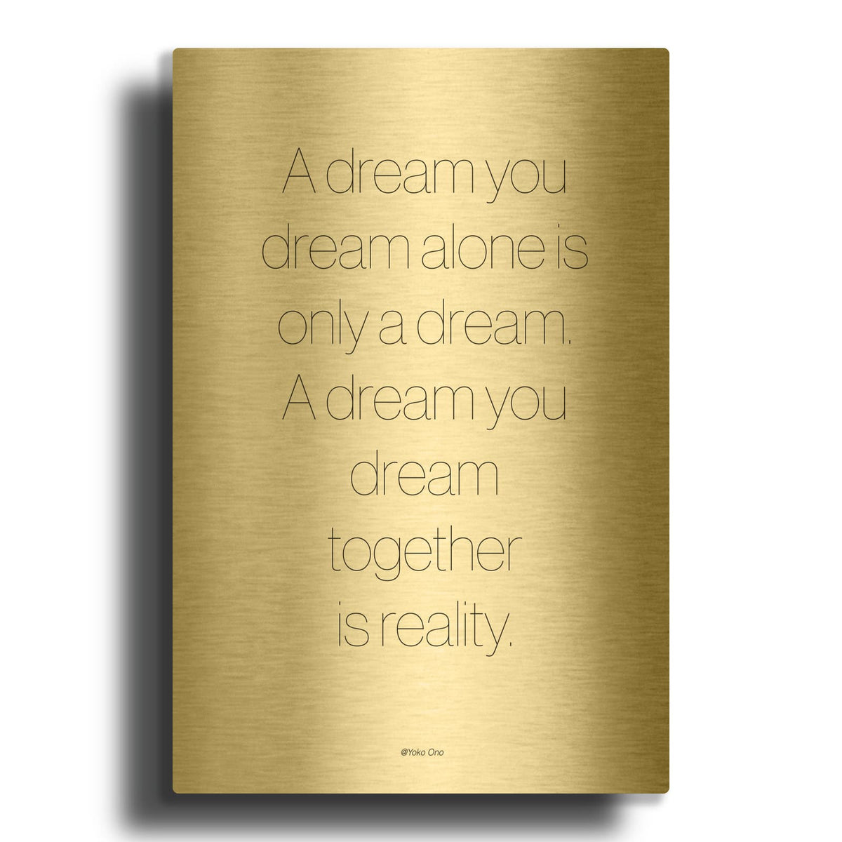 'A Dream' By Design Fabrikken Gold Metal Wall Art