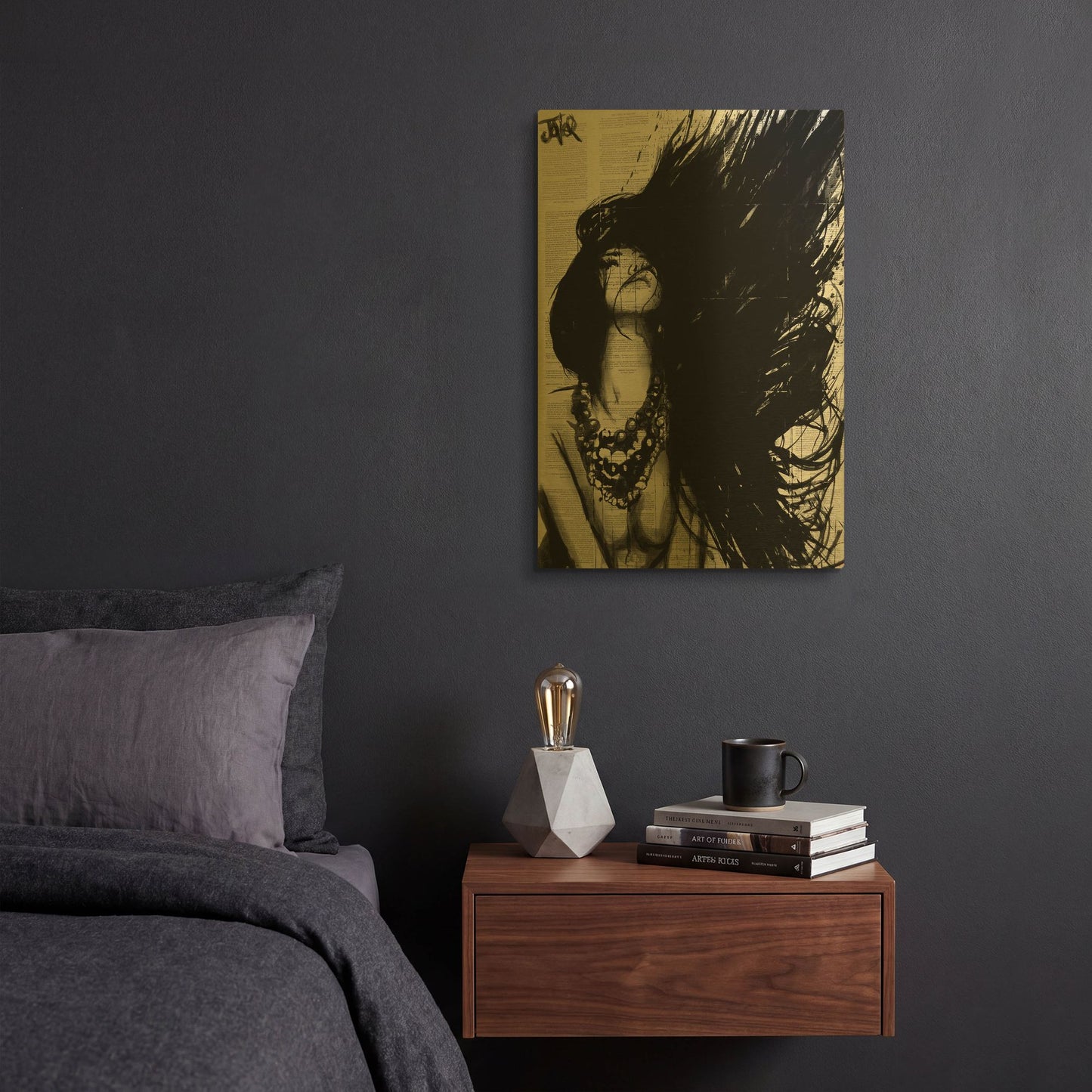 'Amazonia' By Loui Jover Gold Metal Wall Art