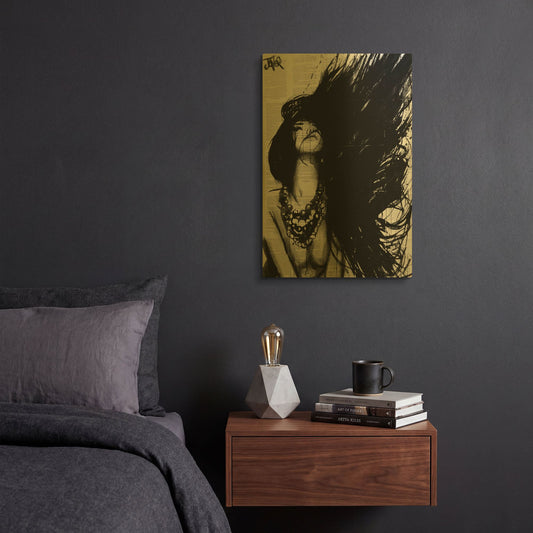 'Amazonia' By Loui Jover Gold Metal Wall Art