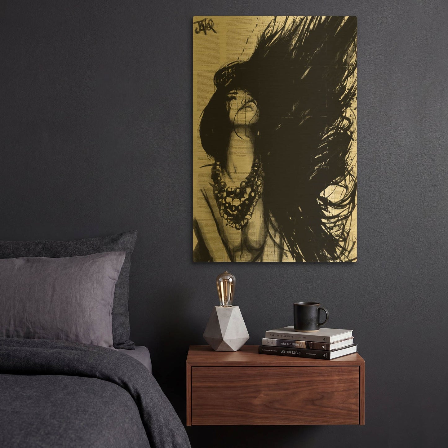'Amazonia' By Loui Jover Gold Metal Wall Art