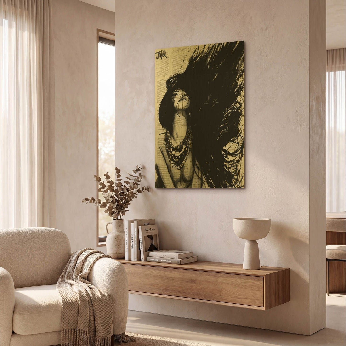 'Amazonia' By Loui Jover Gold Metal Wall Art