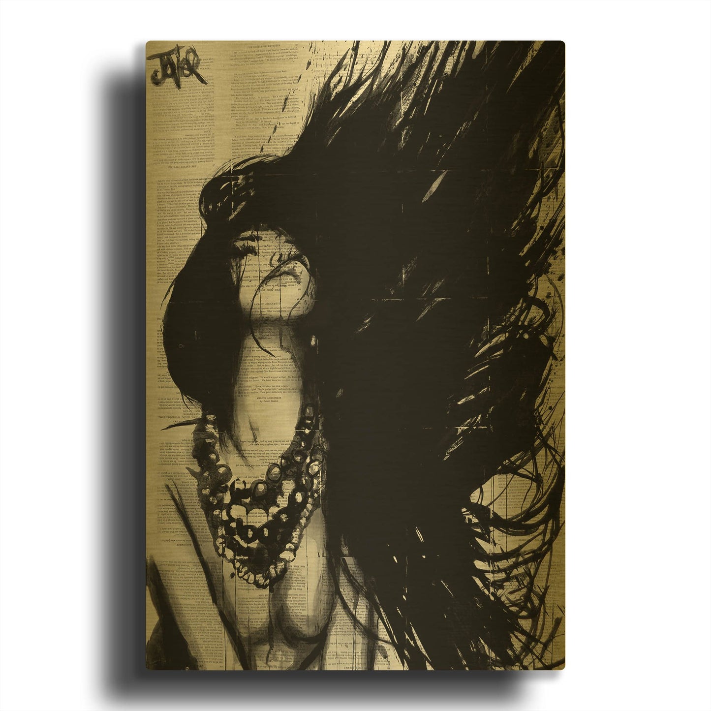 'Amazonia' By Loui Jover Gold Metal Wall Art