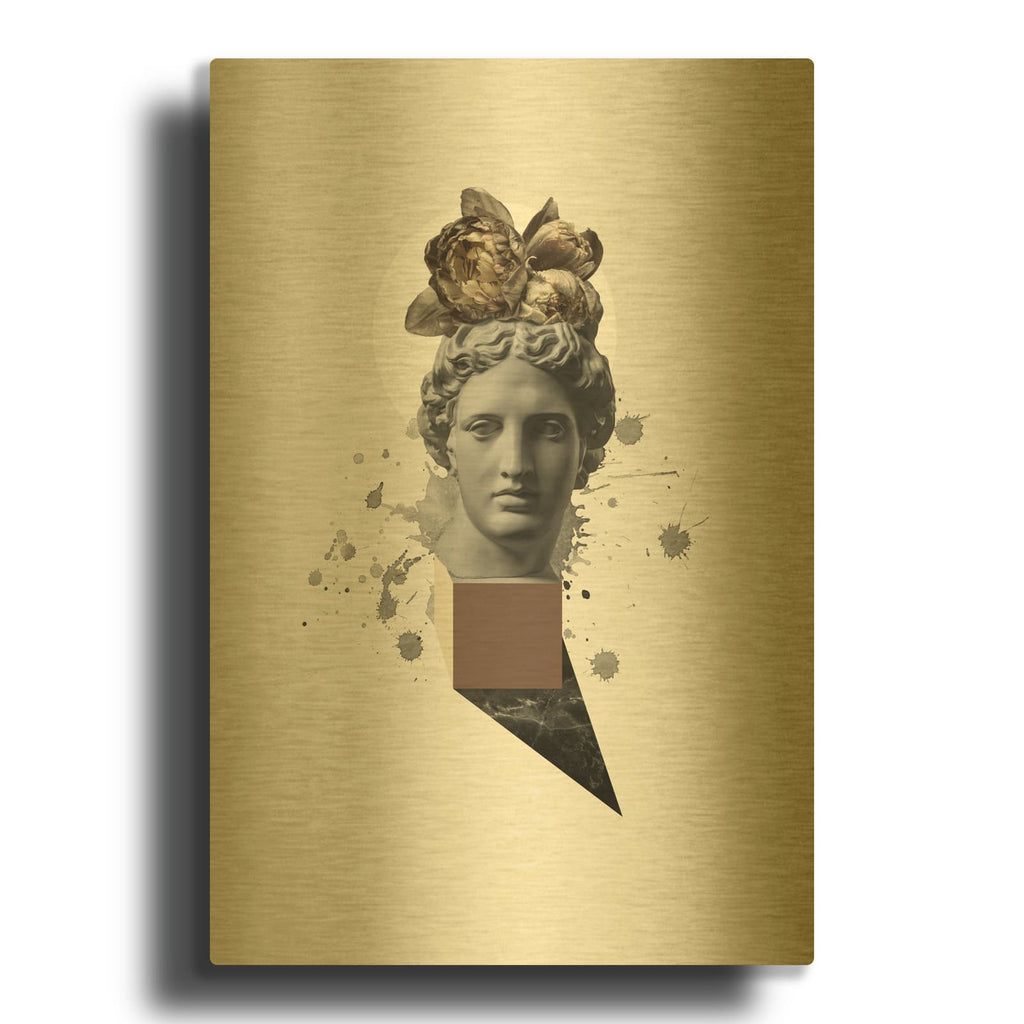 'Approach of Apollo' By Design Fabrikken Gold Metal Wall Art