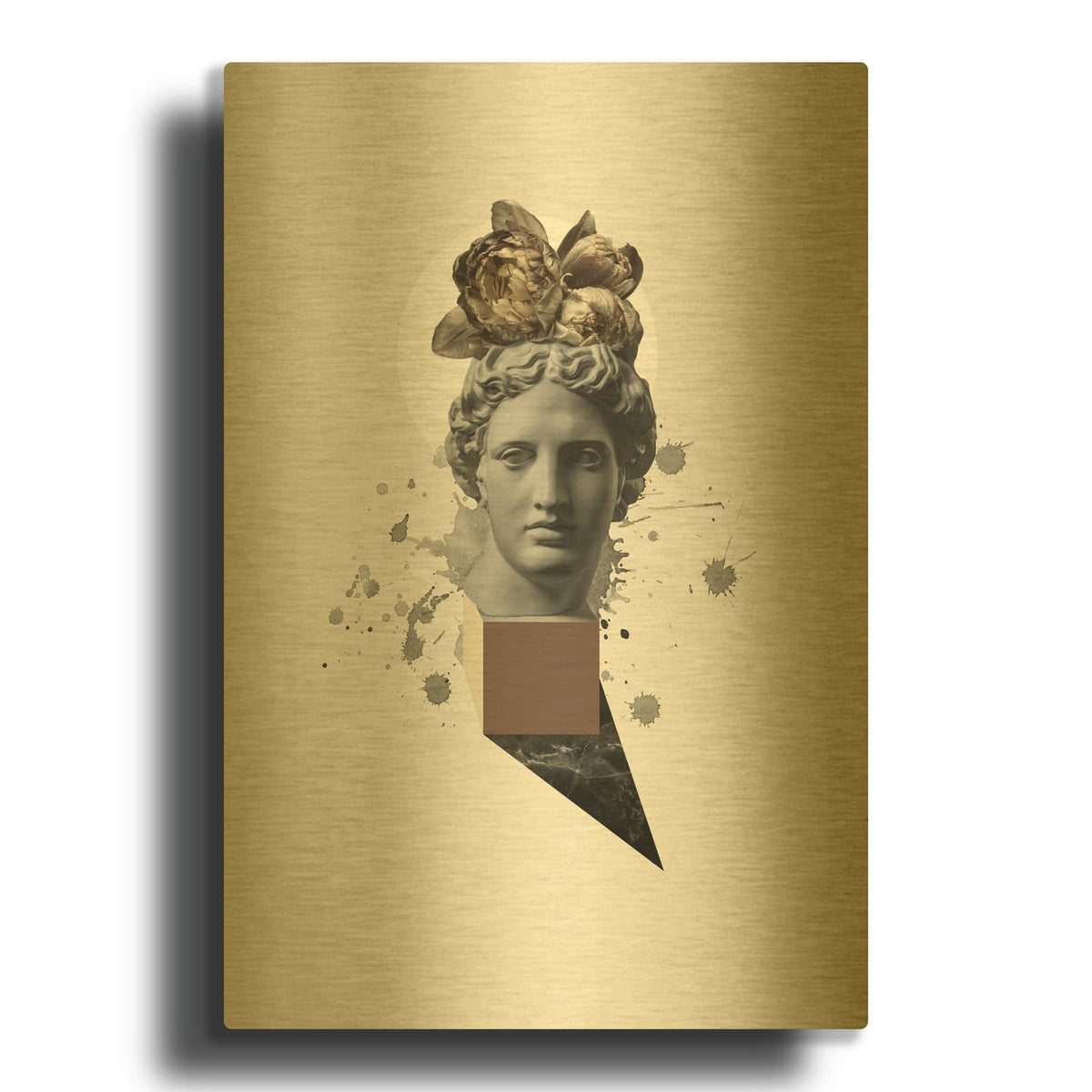 'Approach of Apollo' By Design Fabrikken Gold Metal Wall Art