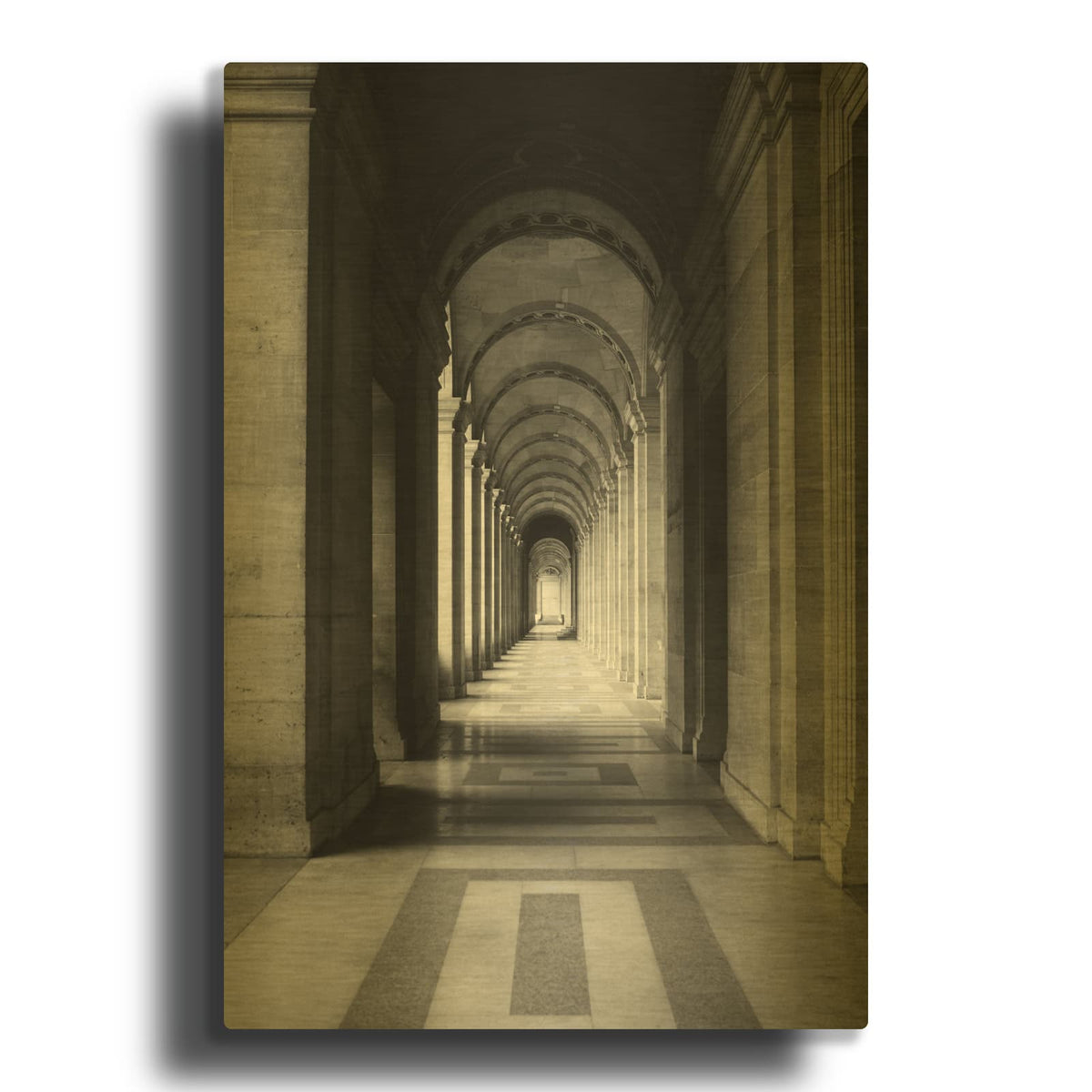 'Architecture 5' By Design Fabrikken Gold Metal Wall Art