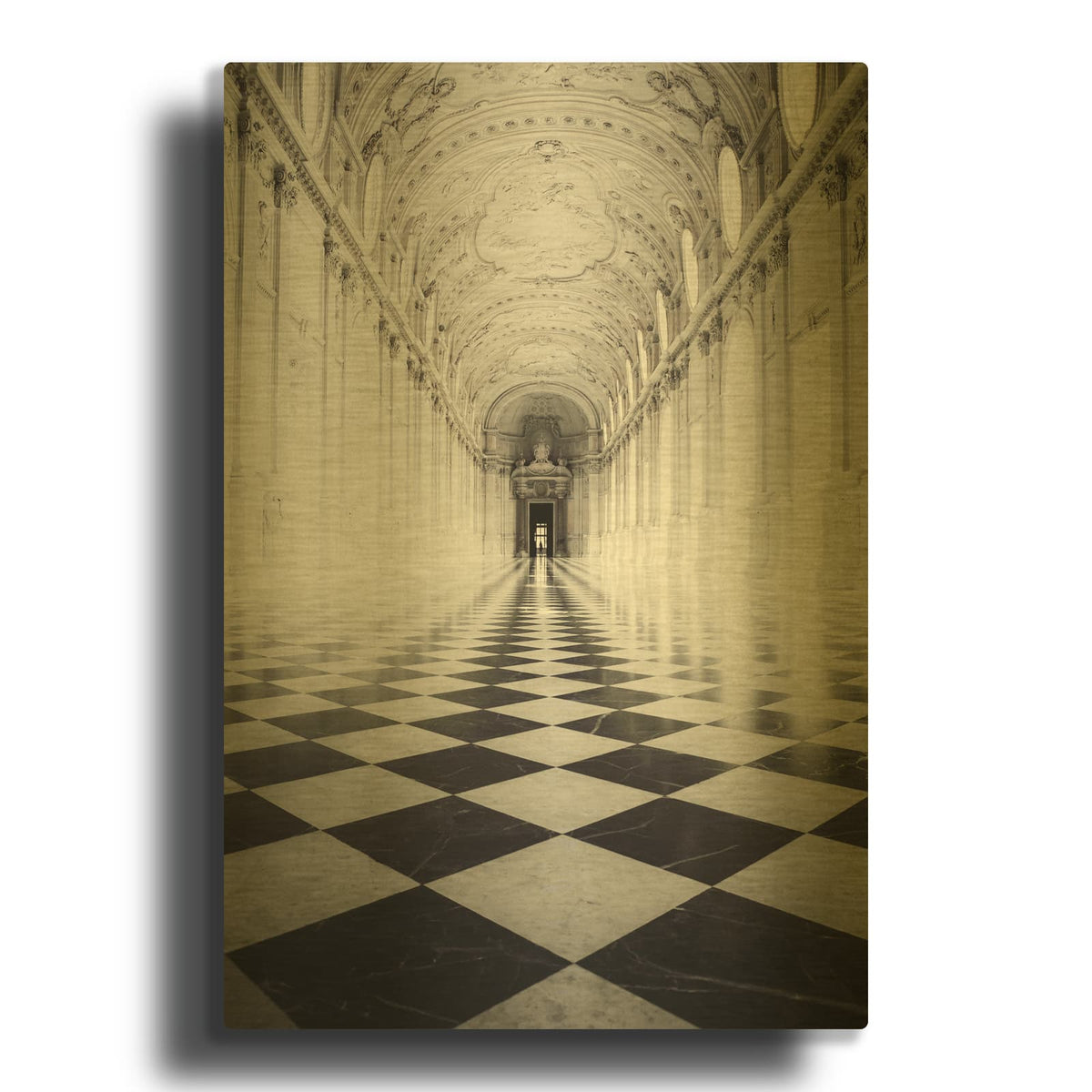 'Architecture 6' By Design Fabrikken Gold Metal Wall Art