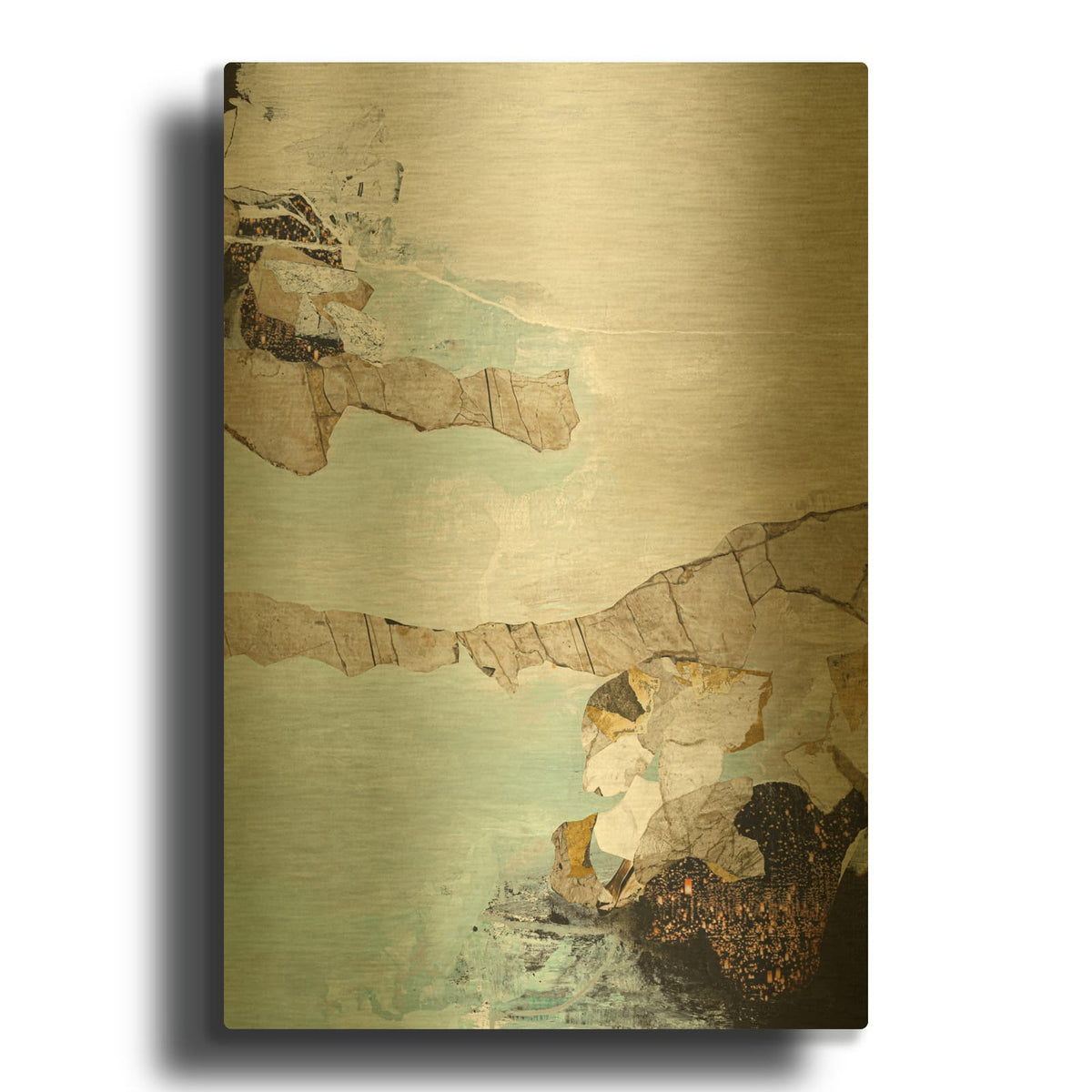 'Art Piece 1' By Design Fabrikken Gold Metal Wall Art