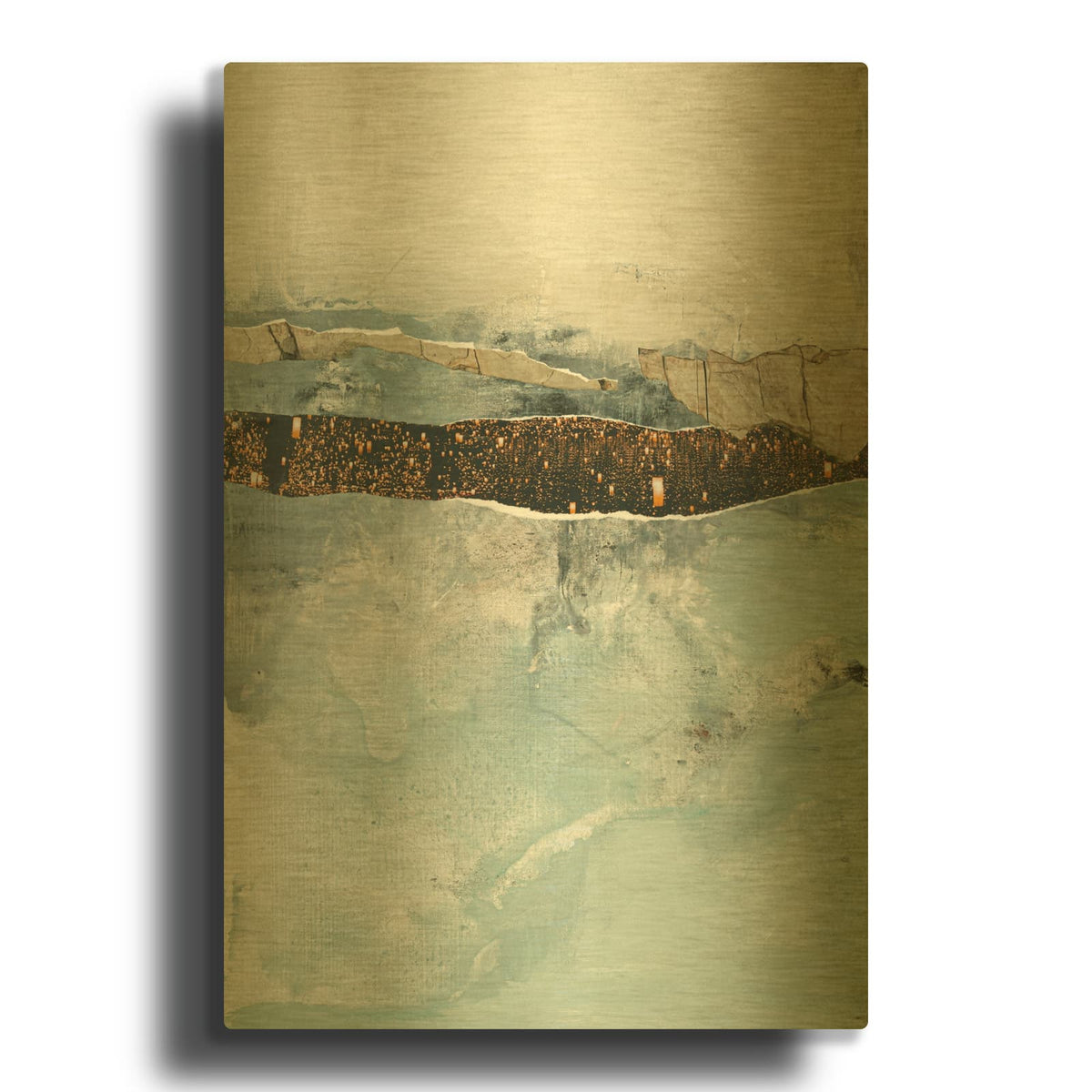'Art Piece 2' By Design Fabrikken Gold Metal Wall Art