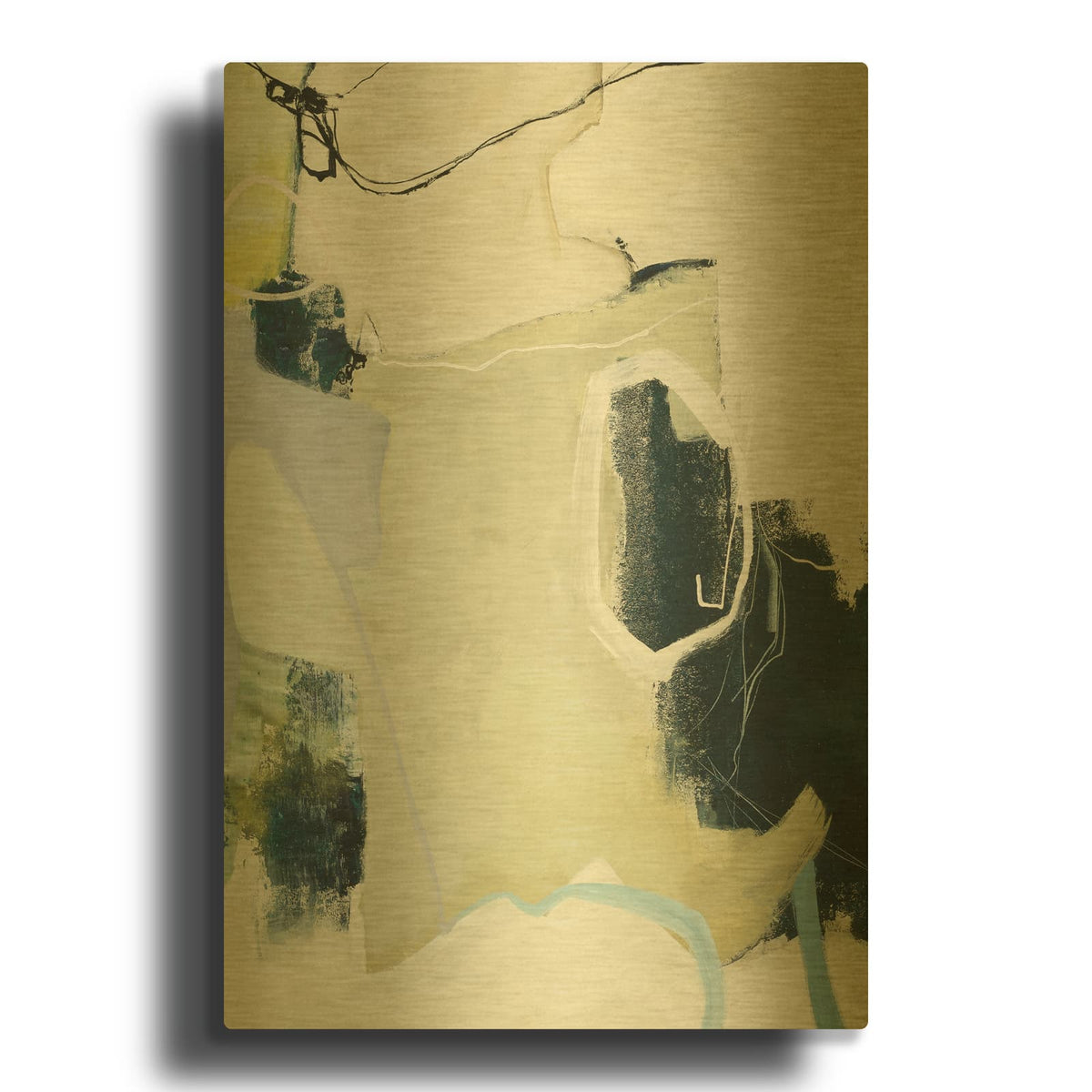 'Art Remix 1' By Design Fabrikken Gold Metal Wall Art