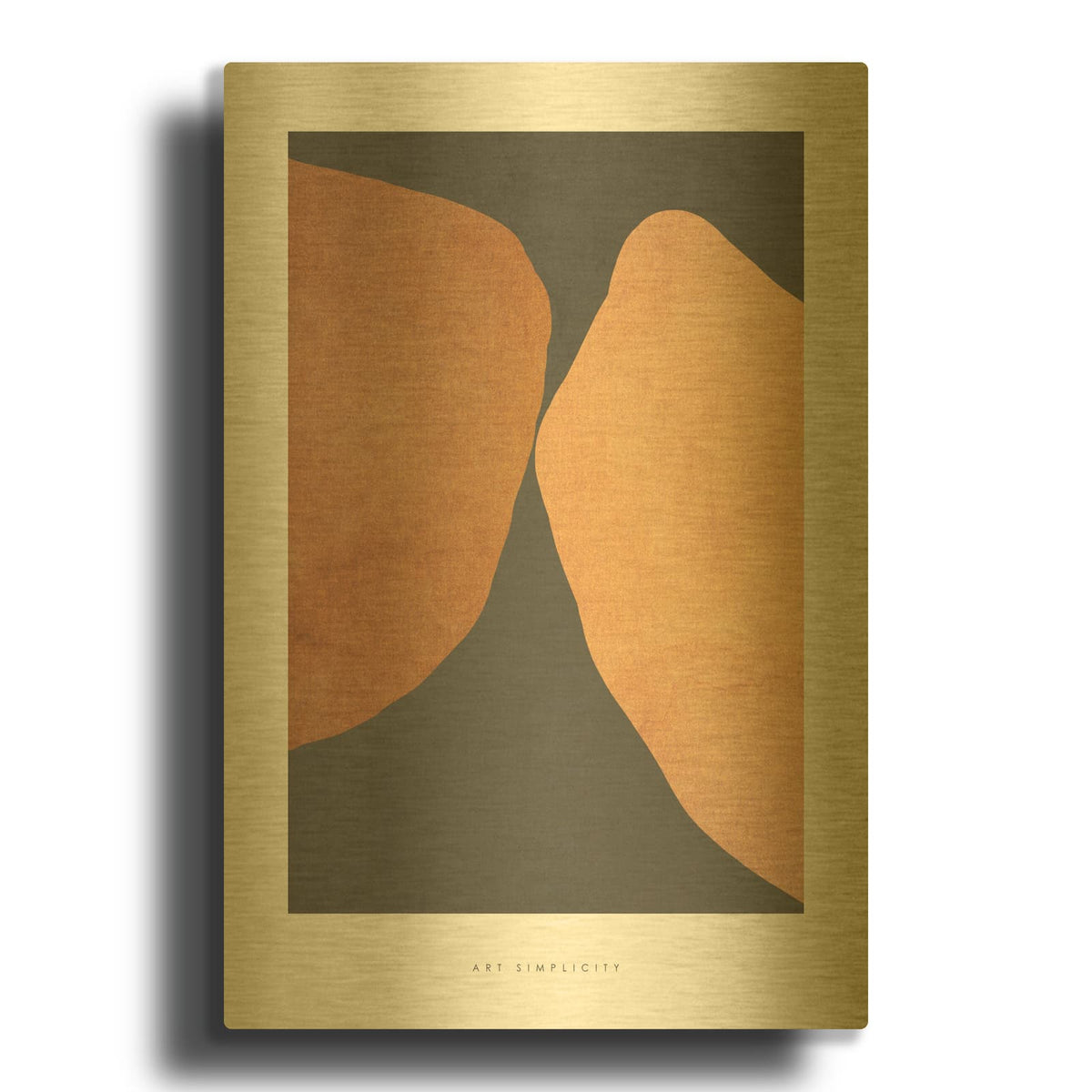 'Art Simplicity 4' By Design Fabrikken Gold Metal Wall Art