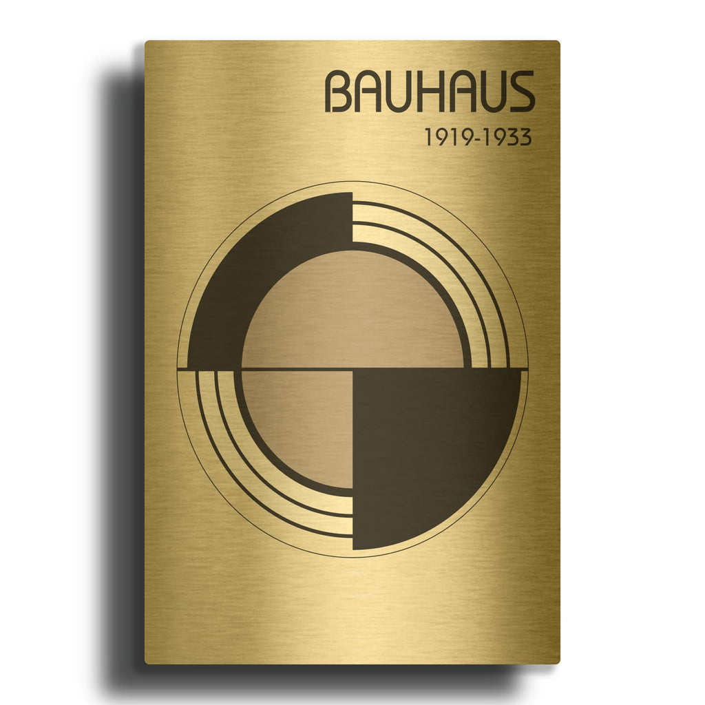 'Bauhaus 2' By Design Fabrikken Gold Metal Wall Art