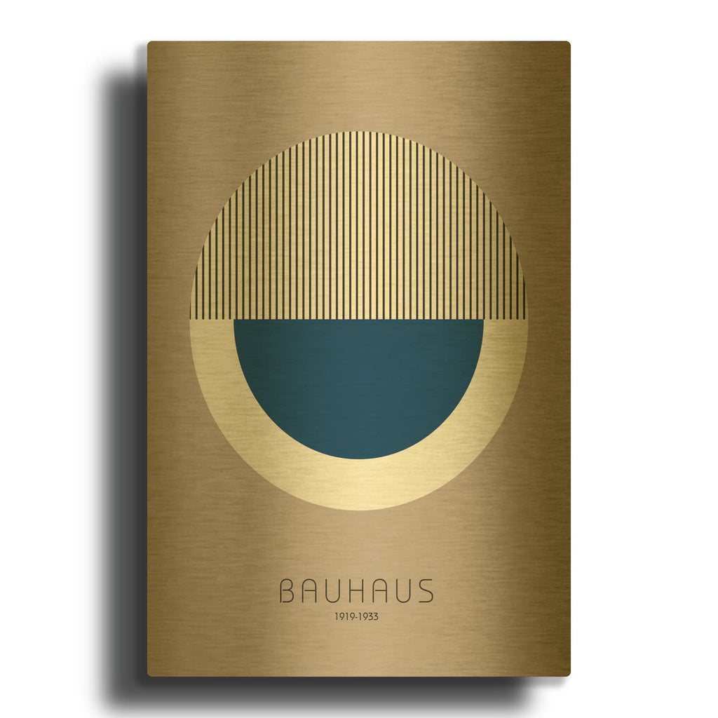 'Bauhaus 7' By Design Fabrikken Gold Metal Wall Art