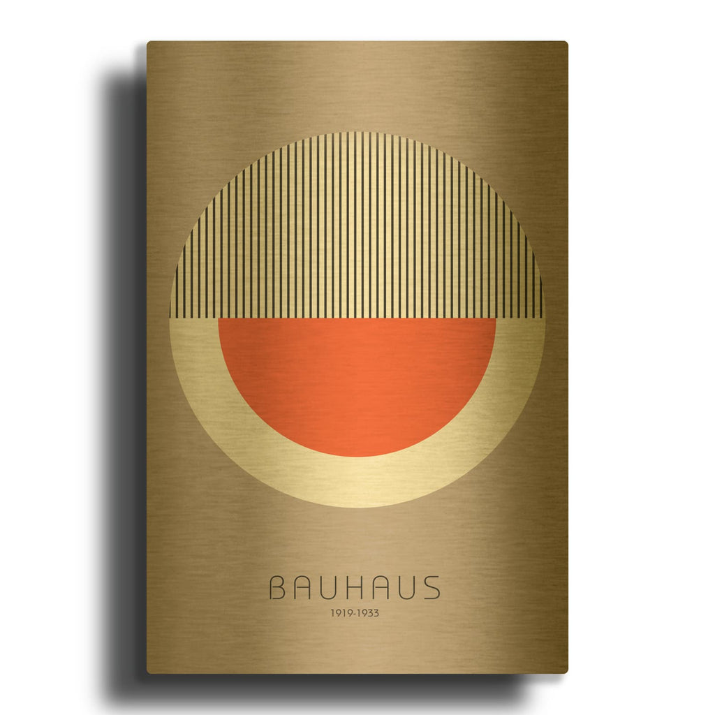 'Bauhaus 9' By Design Fabrikken Gold Metal Wall Art