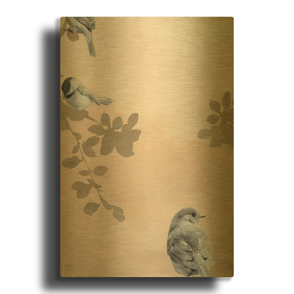 'Bird 2' By Design Fabrikken Gold Metal Wall Art