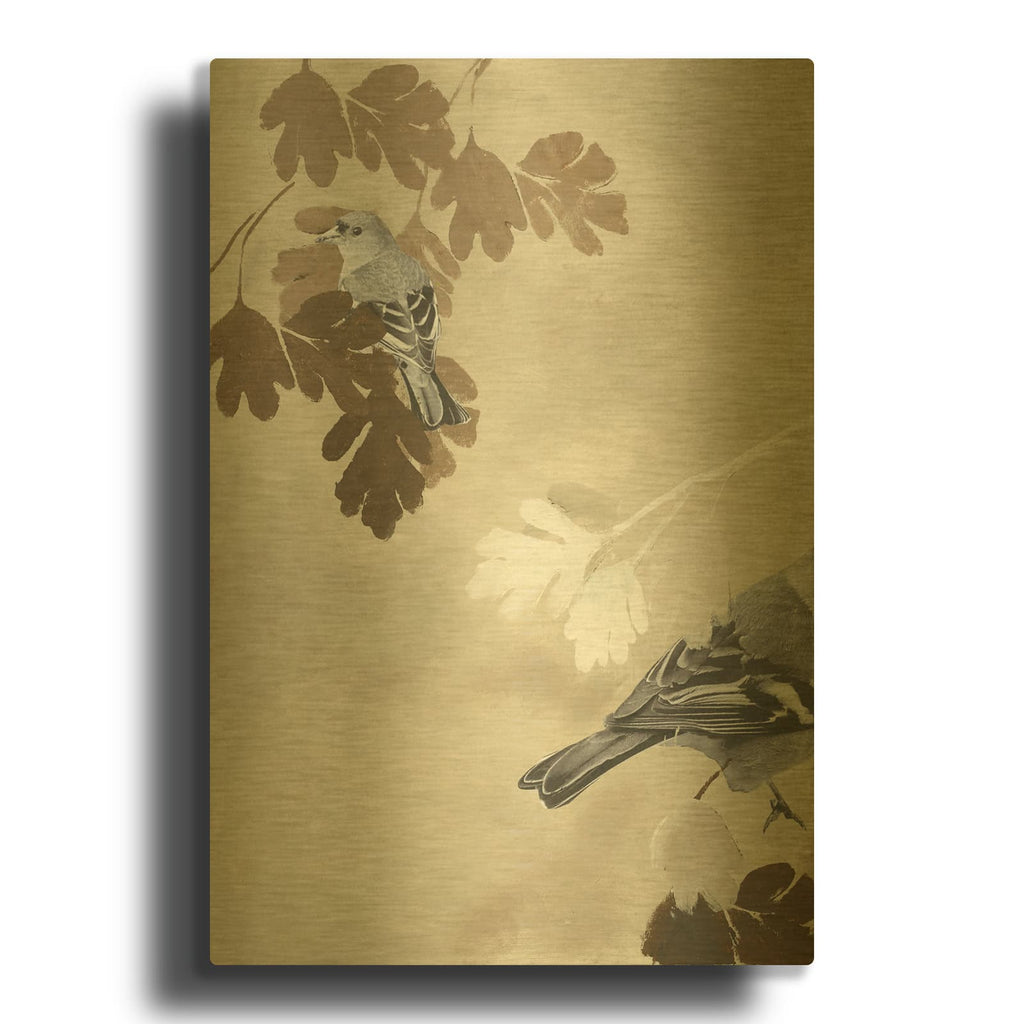 'Bird 3' By Design Fabrikken Gold Metal Wall Art