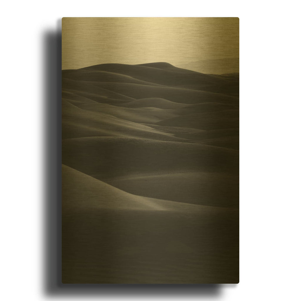 'Black Dunes' By Design Fabrikken Gold Metal Wall Art