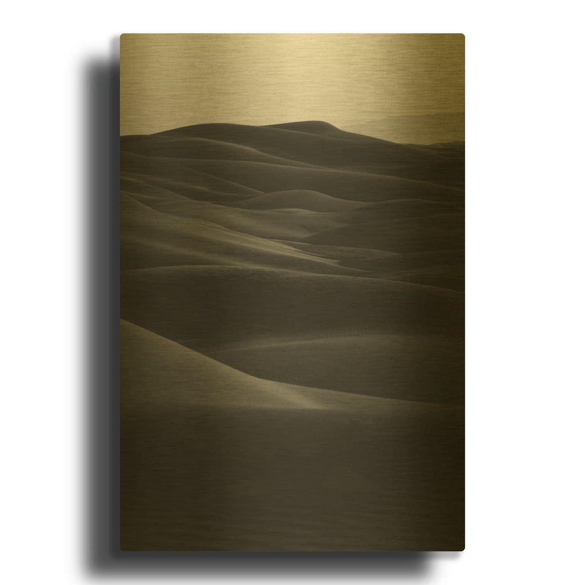 'Black Dunes' By Design Fabrikken Gold Metal Wall Art