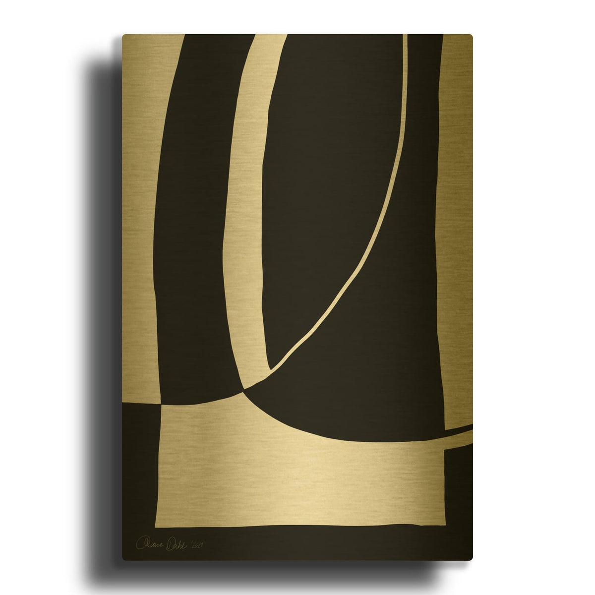 'Black Ops 1' By Design Fabrikken Gold Metal Wall Art