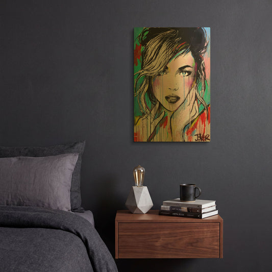 'Forever' By Loui Jover Gold Metal Wall Art