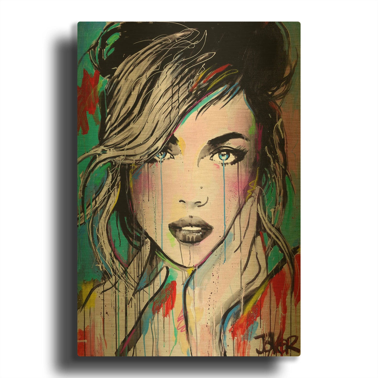 'Forever' By Loui Jover Gold Metal Wall Art
