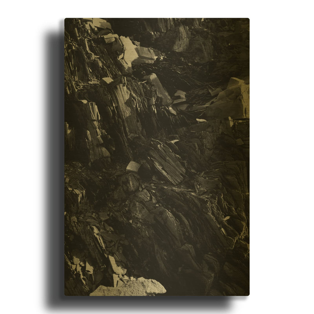 'Black Rock' By Design Fabrikken Gold Metal Wall Art