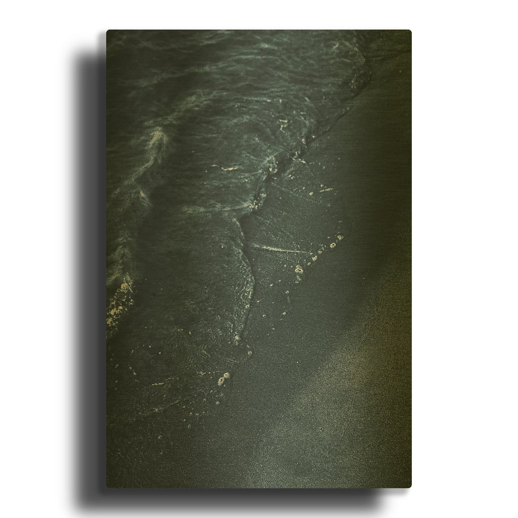 'Blue Beach' By Design Fabrikken Gold Metal Wall Art