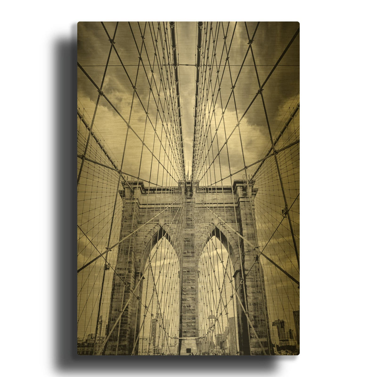 'Brooklyn Passage' By Design Fabrikken Gold Metal Wall Art