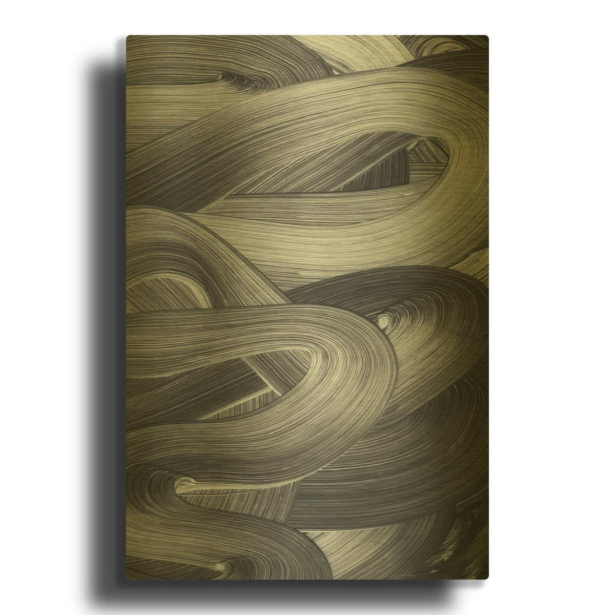 'Brushed 4' By Design Fabrikken Gold Metal Wall Art