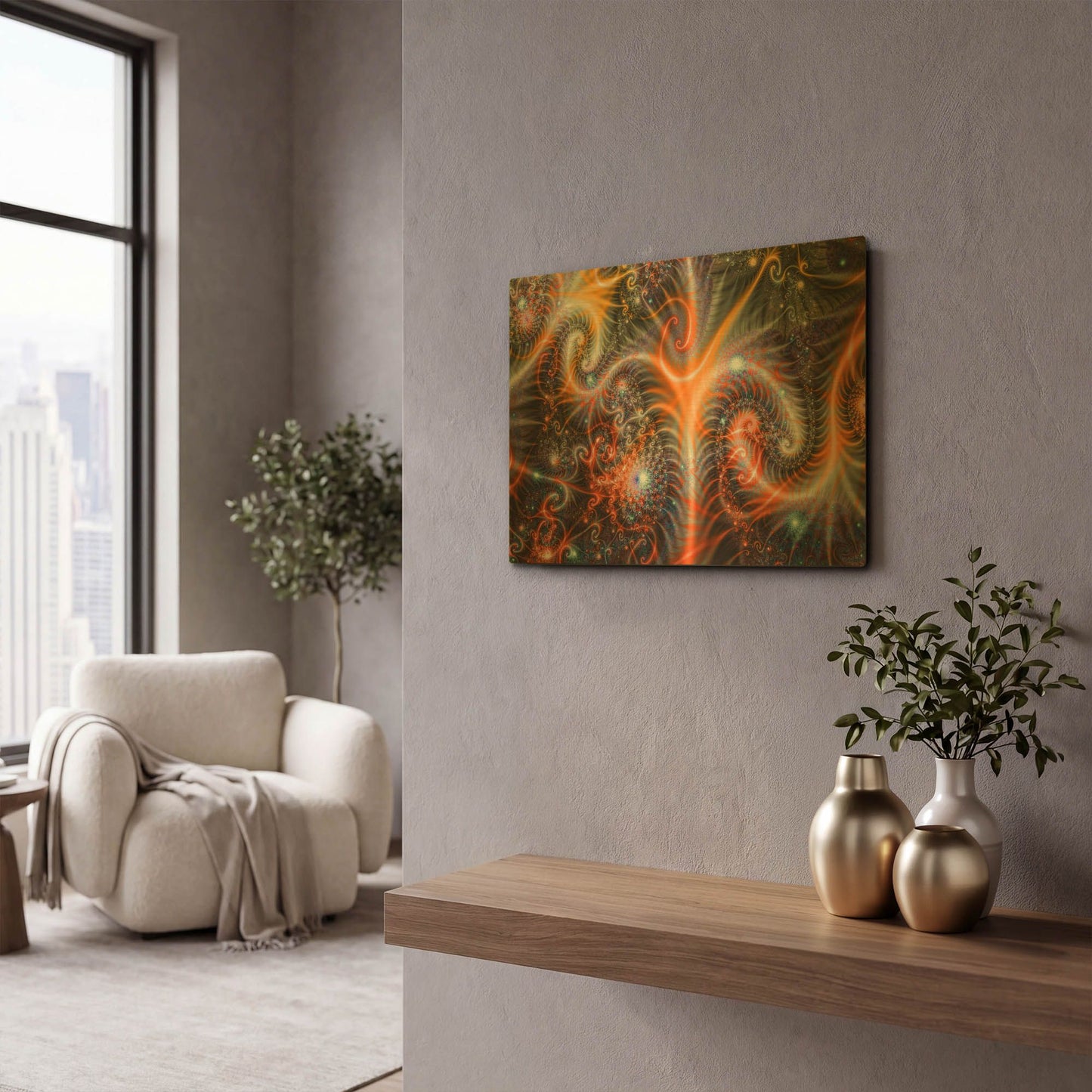 'Amoeba,' By LUXE Gold Metal Wall Art