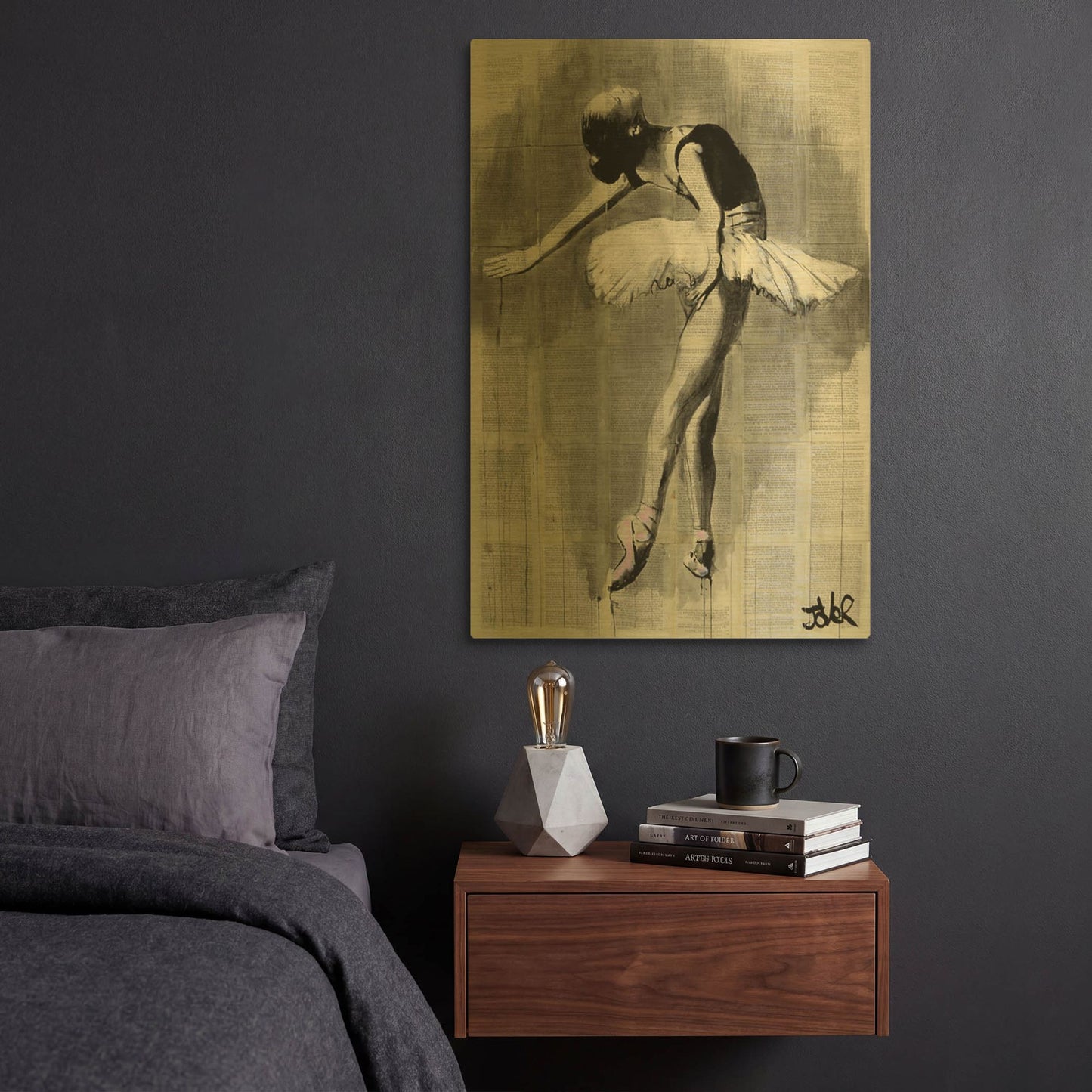 'Her Finest Hour' By Loui Jover Gold Metal Wall Art