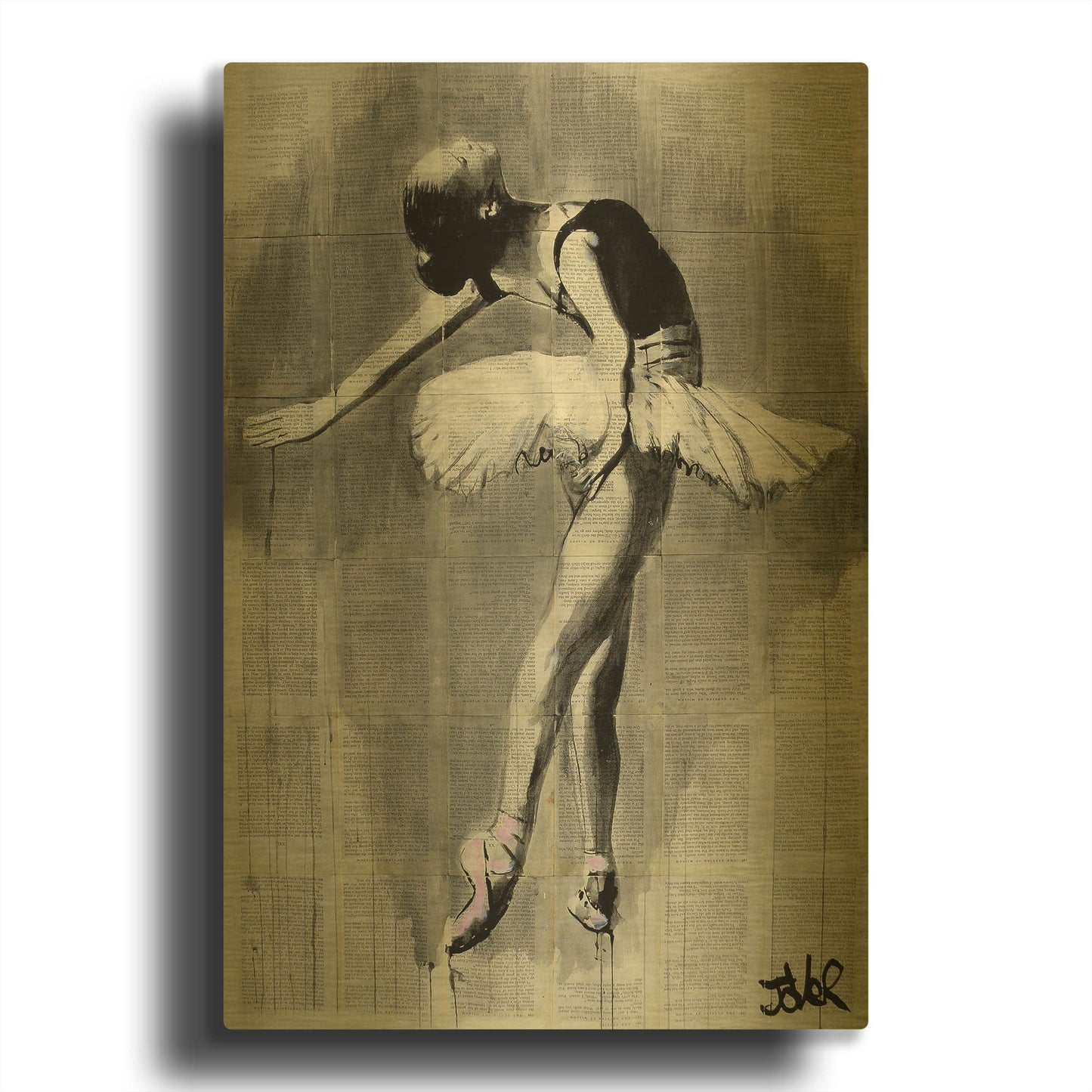 'Her Finest Hour' By Loui Jover Gold Metal Wall Art