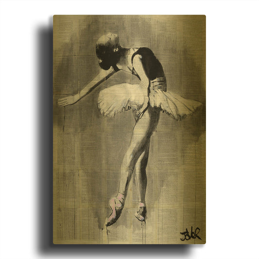 'Her Finest Hour' By Loui Jover Gold Metal Wall Art